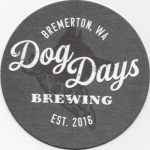 beer coaster from Doghaus Brewery ( WA-DOGD-3 )