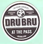 beer coaster from Dubtown Brewing Company ( WA-DRUB-1 )