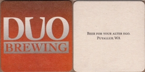 beer coaster from Dwinell Country  Ales ( WA-DUO-1 )