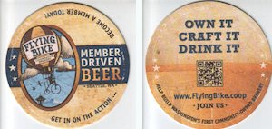 beer coaster from Flying Lion Brewing ( WA-FLY-1 )