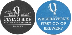 beer coaster from Flying Lion Brewing ( WA-FLY-2 )