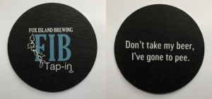 beer coaster from Fremont Brewing ( WA-FOXI-1 )