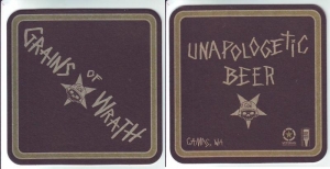 beer coaster from Grey Parrot Brewing Co. ( WA-GRAI-2 )