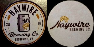 beer coaster from Hazel Dell Brewpub ( WA-HAY-1 )