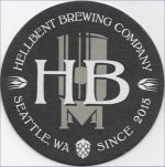 beer coaster from Hemlock State Brewing Co.  ( WA-HLBT-2 )