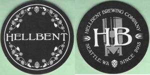 beer coaster from Hemlock State Brewing Co.  ( WA-HLBT-5 )