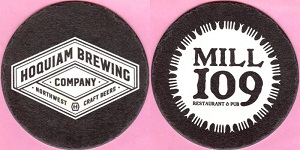 beer coaster from Horluck Brewing Co. ( WA-HOQU-1 )