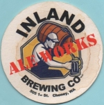 beer coaster from Inland Brewing & Malting Co. ( WA-INLN-3 )