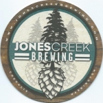 beer coaster from Justice Brewing Co ( WA-JONE-1 )