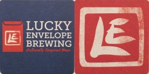 beer coaster from Lucky Lager Brewing Co. ( WA-LUCK-4 )