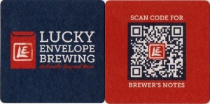 beer coaster from Lucky Lager Brewing Co. ( WA-LUCK-6 )