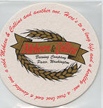 beer coaster from Menace Brewing Co. ( WA-MEH-1 )