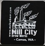 beer coaster from Millwood Brewing Co. ( WA-MILLC-1 )