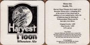 beer coaster from Moonshot Brewing Co. ( WA-MOON-2 )