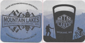 beer coaster from Mt. Index Brewery & Distillery ( WA-MOUN-1 )