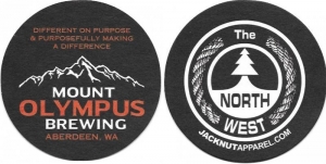 beer coaster from Mountain Lakes Brewing Co ( WA-MOUT-1 )