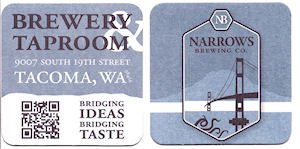 beer coaster from Natural 20 Brewing ( WA-NAR-1 )