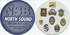 beer coaster from North Yakima Brewing & Malting Co. (Yakima  Brewing & Bottling Co. ( WA-NSND-2 )