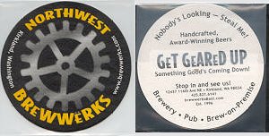 beer coaster from Northwest Passage Craft Brewery ( WA-NWST-1 )