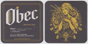 beer coaster from Odd Otter Brewing Co. ( WA-OBEC-3 )