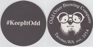 beer coaster from Odin Brewing Co. ( WA-ODDO-5 )