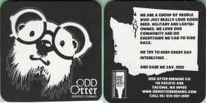 beer coaster from Odin Brewing Co. ( WA-ODDO-6 )