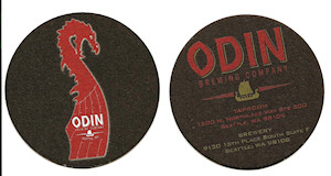 beer coaster from Off Camber Brewing ( WA-ODIN-2 )