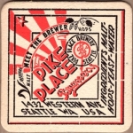 beer coaster from Pilsener Brewing Co. ( WA-PIKE-1 )