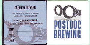 beer coaster from Potlatch Brewing Company ( WA-POST-2 )