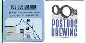 beer coaster from Potlatch Brewing Company ( WA-POST-3 )