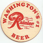 beer coaster from Rainy Daze Brewing Co.  ( WA-RAIWA-18 )