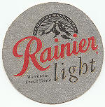 beer coaster from Rainy Daze Brewing Co.  ( WA-RAIWA-2A )