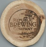 beer coaster from Resonate Brewery + Pizzeria ( WA-REP-1 )