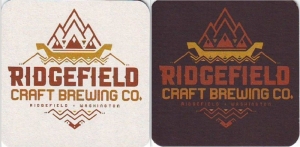 beer coaster from Ridgeline Brewing ( WA-RIDG-1 )