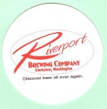 beer coaster from Rock Bottom Restaurant & Brewery ( WA-RIV-1 )