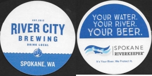 beer coaster from River Mile 38 Brewing Co. ( WA-RIVC-3 )