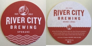 beer coaster from River Mile 38 Brewing Co. ( WA-RIVC-5 )