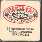 beer coaster from Saddle Rock Pub & Brewery ( WA-ROSL-1 )