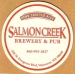 beer coaster from San Juan Brewing Co.  ( WA-SALM-2 )