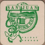 beer coaster from San Juan Island Brewing Co. ( WA-SANJ-1 )