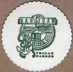 beer coaster from San Juan Island Brewing Co. ( WA-SANJ-3A )