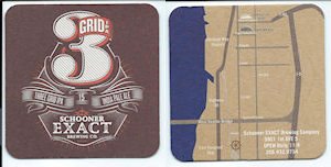 beer coaster from Scuttlebutt Brewing Co. ( WA-SCHE-3 )