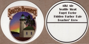 beer coaster from Seattle Brewing Co. ( WA-SEAT-1 )