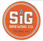 beer coaster from Silver City (Restaurant &) Brewery ( WA-SIGB-1 )