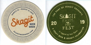 beer coaster from Skagit River Brewing Co. ( WA-SKAG-2019 )