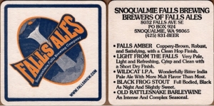 beer coaster from SnoTown Brewery ( WA-SNOQ-3 )