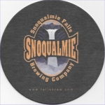 beer coaster from SnoTown Brewery ( WA-SNOQ-8 )