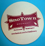 beer coaster from Snow Eater Brewing Co ( WA-SNTW-1 )