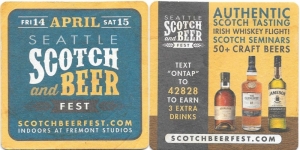 beer coaster from Seattleite Distributors ( WA-SSBF-2017 )