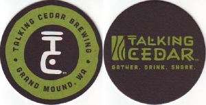 beer coaster from Taneum Creek Brewing ( WA-TALK-1 )